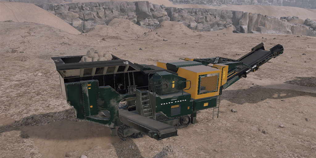Electric stone crusher VR demo